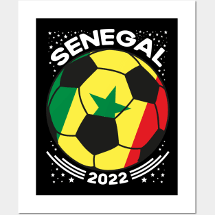 Senegal Flag Soccer Football Team Posters and Art